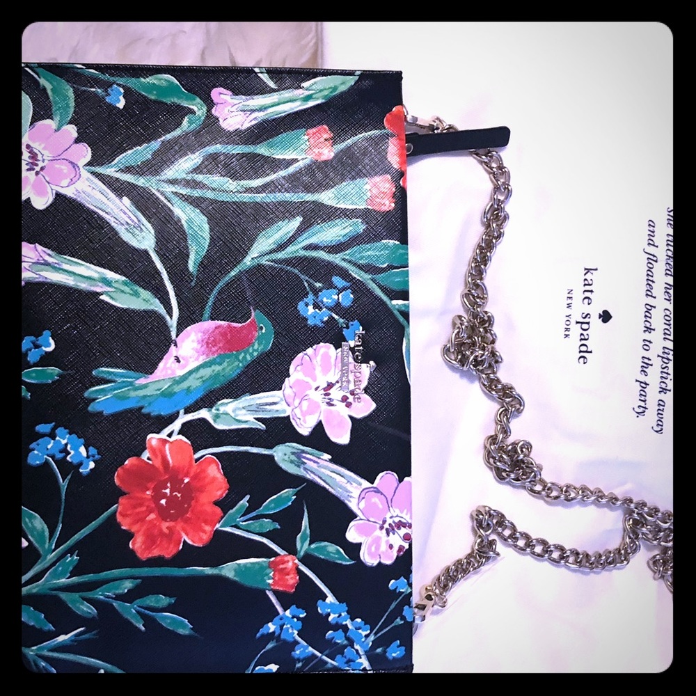 Kate Spade NWT floral chain strap bag